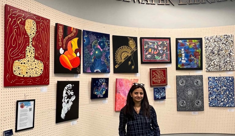 Richa Rashmi art her art show Richa Rashmi