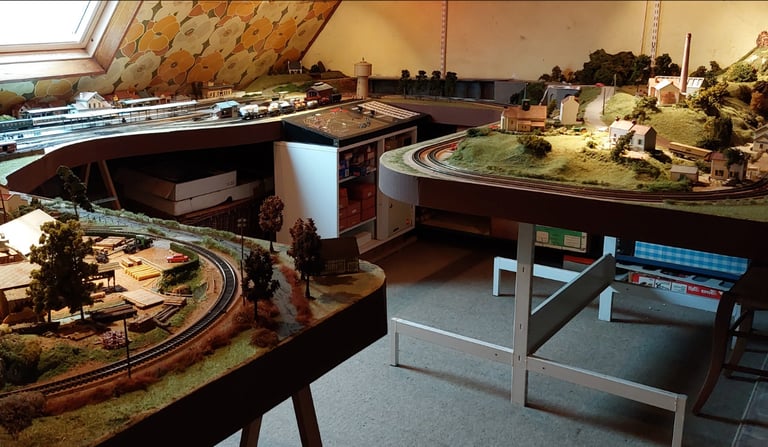réseau de trains miniatures