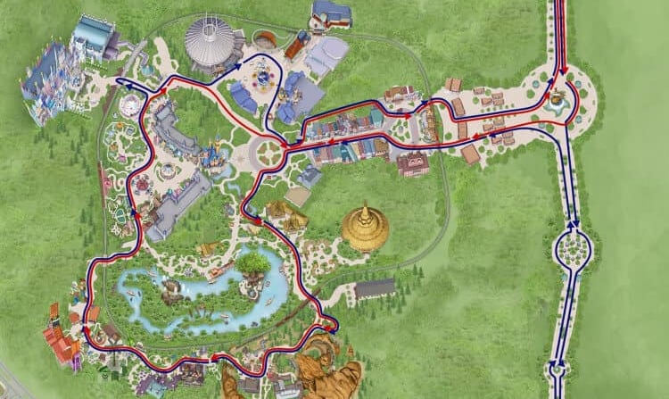 2018 Hong Kong Disneyland 10K race weekend Toy Story 3K and Monsters University 5K course map