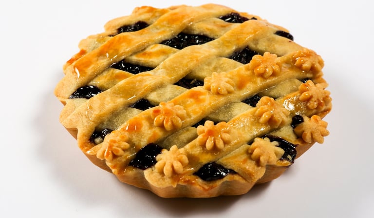 blueberry pie by Chef Santhosh Prasad 