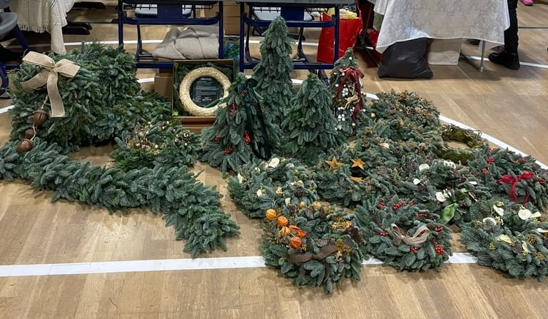 Žali akcentai vainikų dirbtuvės, mugės, edukacijos