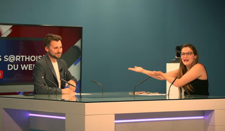 Aurélien Cailloce animateur professionnel événement france le mans télévision tv