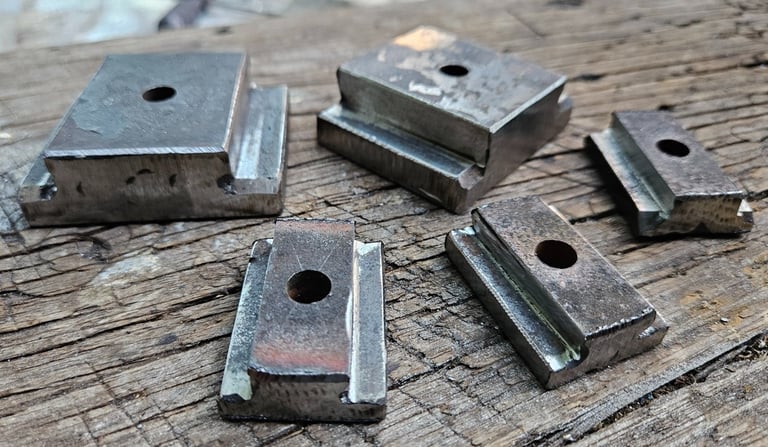 Picture of the homemade tee nuts