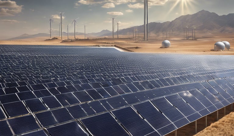 a large solar panel with a sky background