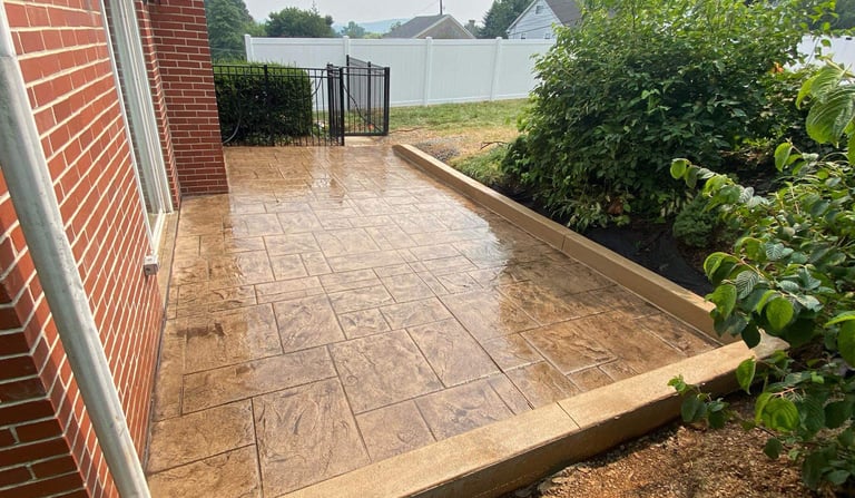 decorative concrete patio