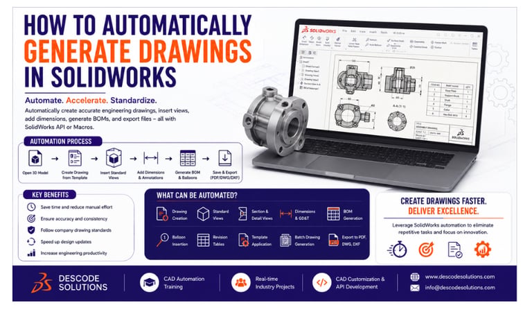 How to Automatically Generate Drawings in SolidWorks