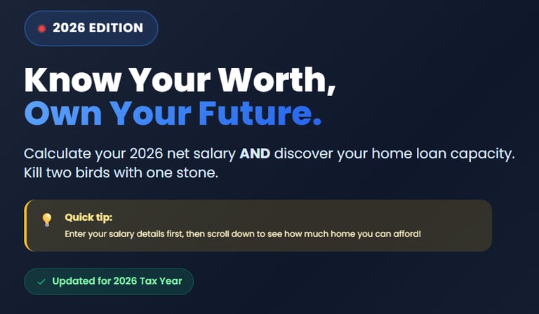 FreeMalta.com Salary Calculator & Mortgage Capacity