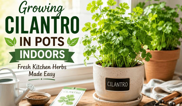 growing cilantro in pots