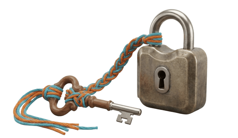 C'est un cadenas avec une clé de Handiref
