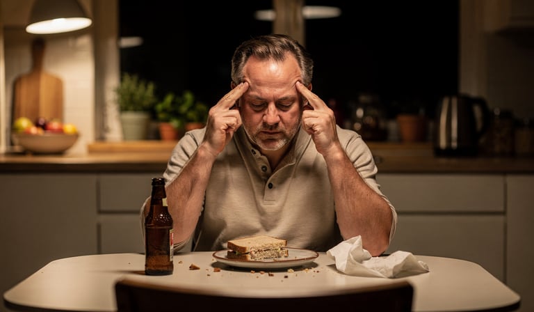 Stile di vita disordinato con alimentazione non gestita e stress cronico