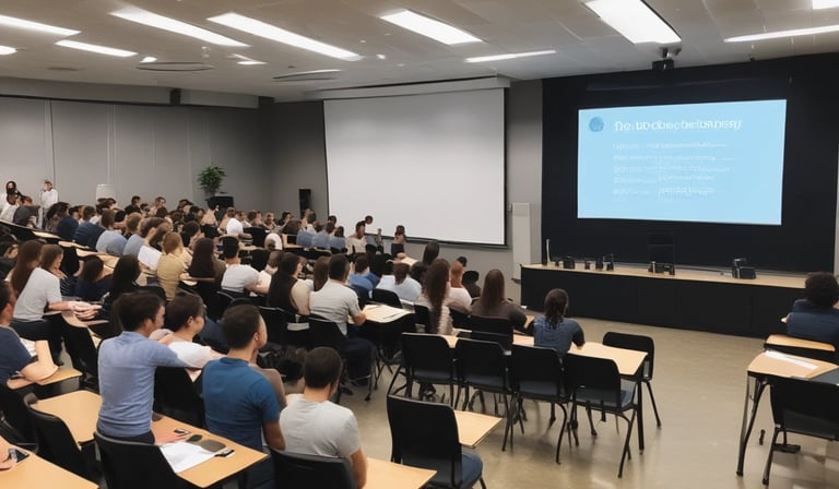 A vibrant calendar filled with colorful event markers.