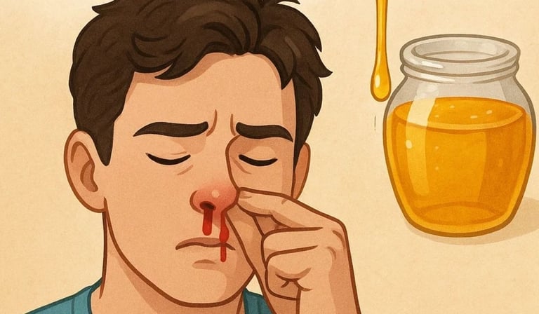 الرعاف: هل تعلم أن العسل قد يكون سلاحك السري لوقف نزيف الأنف؟ 🩸🍯