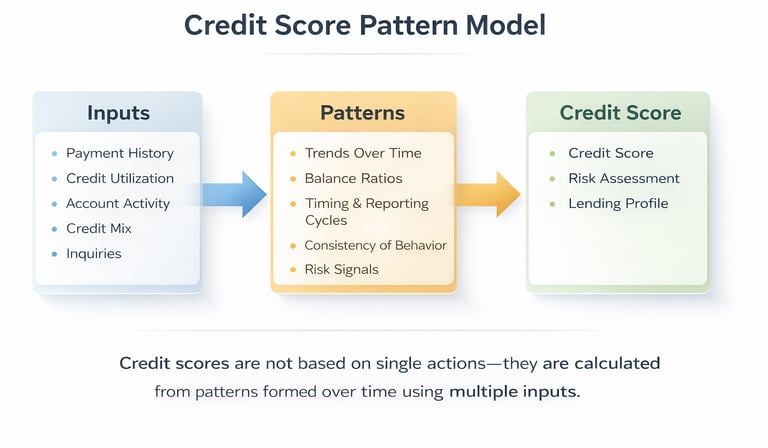  how credit score is calculated using behavior patterns over time