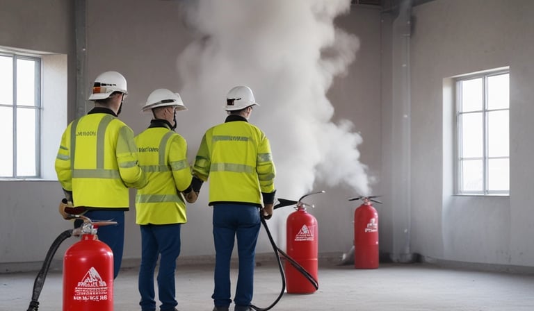 Trainer conducting a workplace safety workshop with attentive employees.