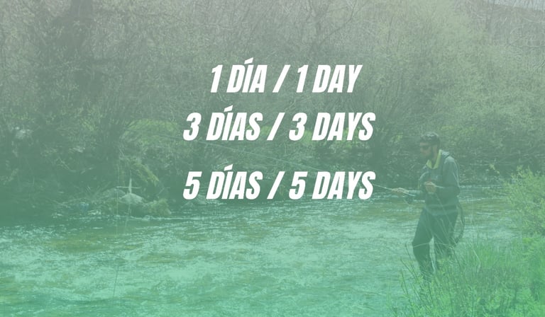 Duración guía de pesca en León