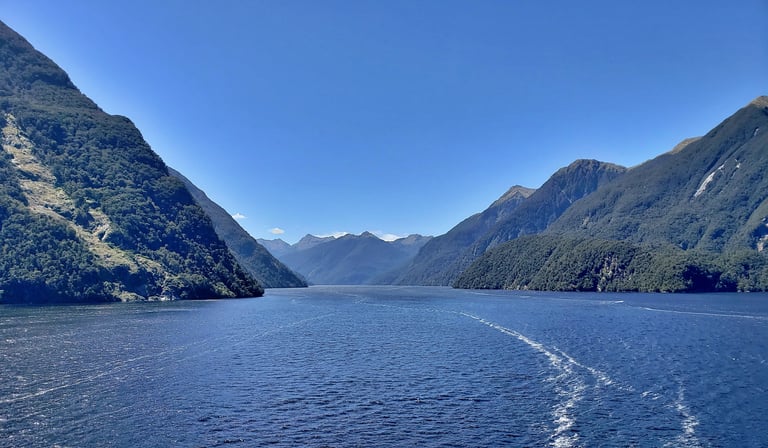 Doubtful Sound in New Zealand