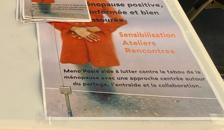 affiche Meno'Posie, association ménopause
