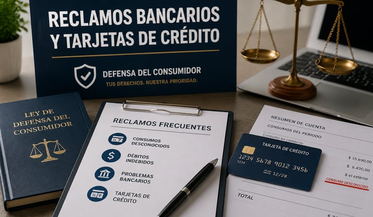 Abogado en Córdoba para reclamos bancarios, consumos desconocidos y tarjetas de crédito