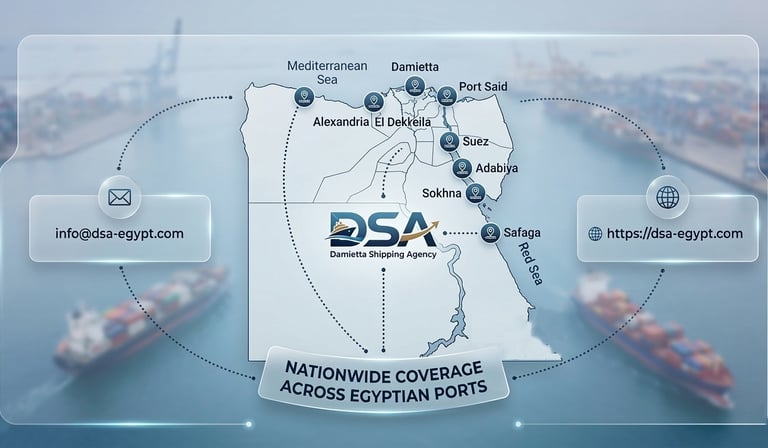 Nationwide Coverage Across Egyptian Ports
