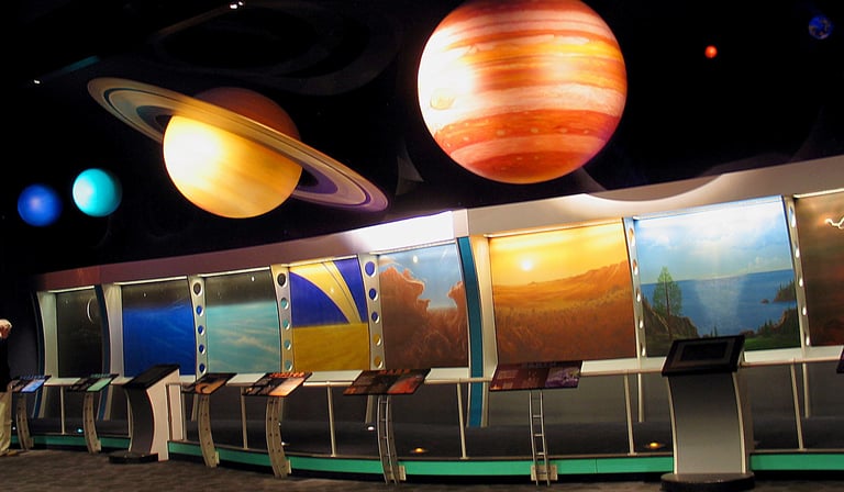 Clark Planetarium—"Solar System" Display