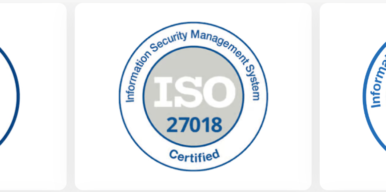 ISO 27017, ISO 27018, AND ISO 27001-2022 COMPLIANT BADGES