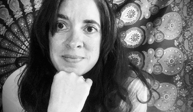 Claire looking at camera