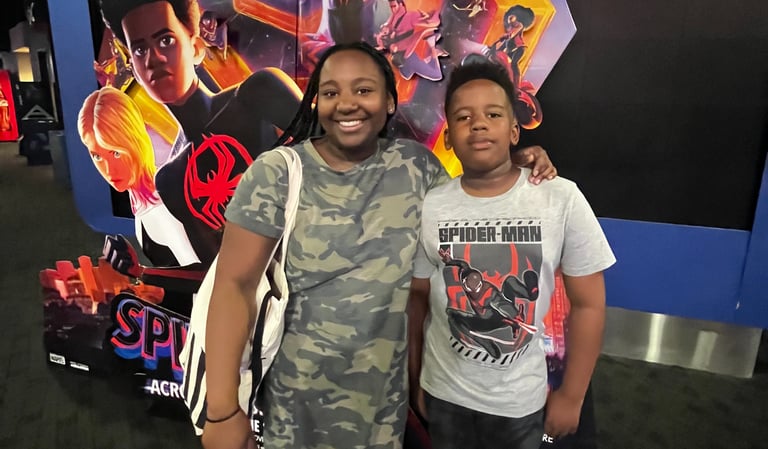 Dash and I at Spider-Verse 