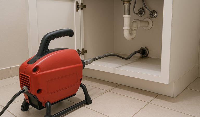 Rohrreinigung und Abflussreinigung – effektive Rohrverstopfungsbeseitigung mit Profi-Werkzeugen