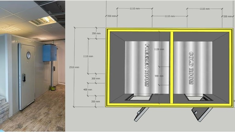 3D Cold Room Drawing