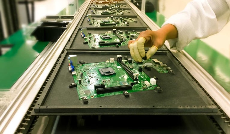 through-hole assembly production line