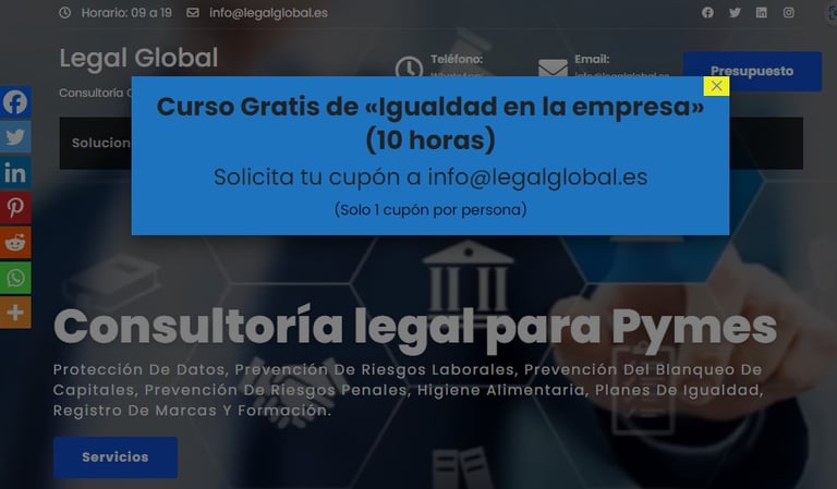 Diseño web - consultora legalglobal