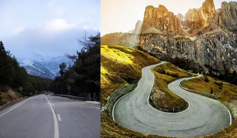 routes de montagne