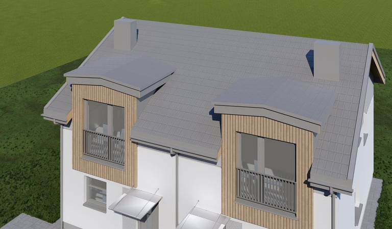 Zdjęcie domu w zabudowie bliźniaczej