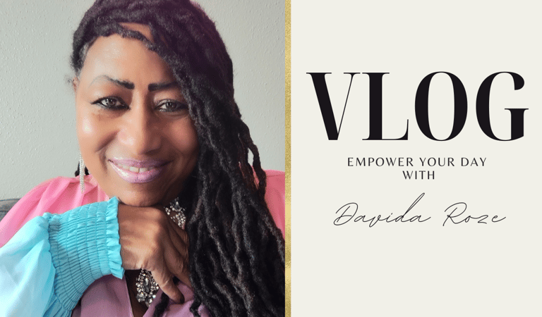 a woman with long hair and a pink shirt Vlog empower your day with davida roze