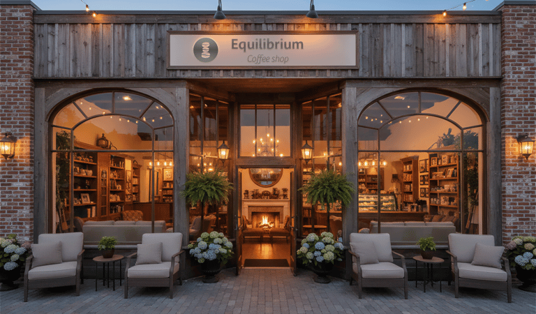 Enseigne Equilibrium Coffee Shop