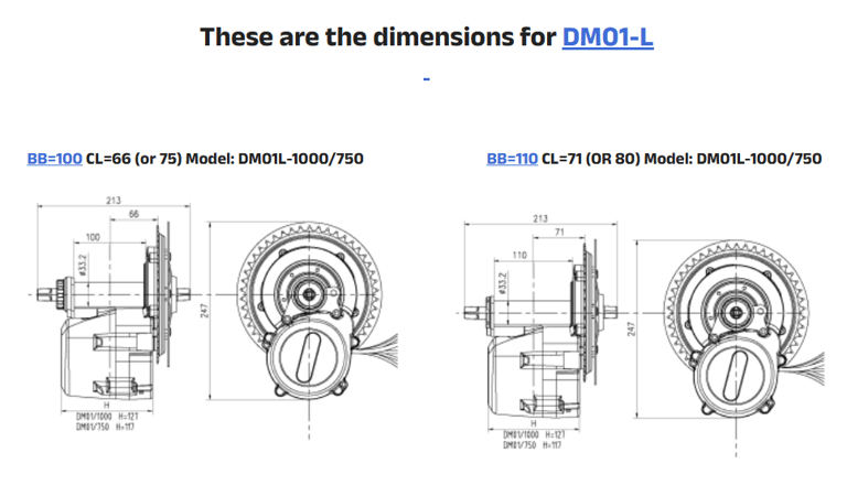 dimensions dm01l