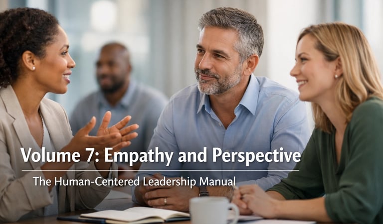 Human-centered leadership manual focusing on empathy for a professional leadership development progr