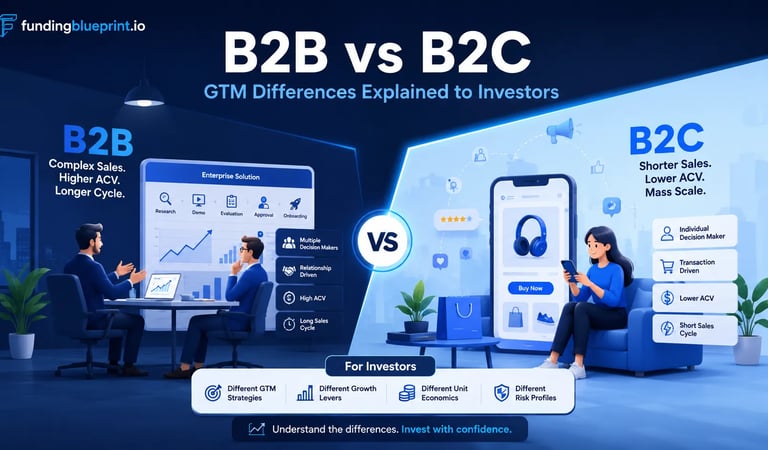 Explaining B2B vs B2C GTM Differences to Investors