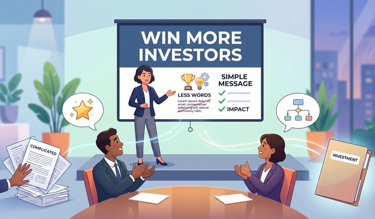 Simple Pitch Deck Messaging: Why Less Words Win More Investors
