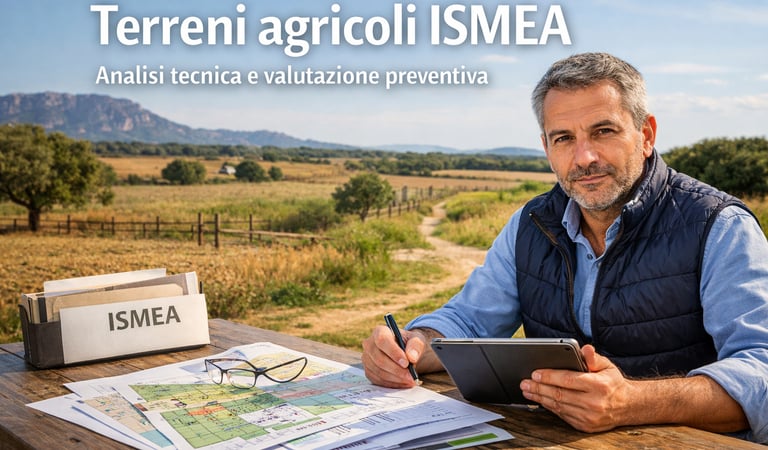 Terreni agricoli ISMEA - Analisi tecnica e valutazione preventiva