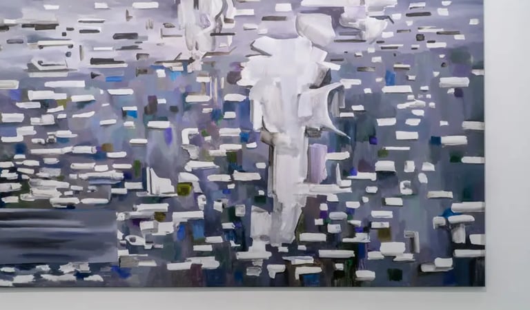 I’m a Bullet, 2024 acrylic on canvas ©Lesia Khomenko