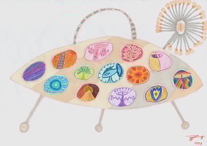 A Spaceship by Elkolor aka Raphaël Pathé