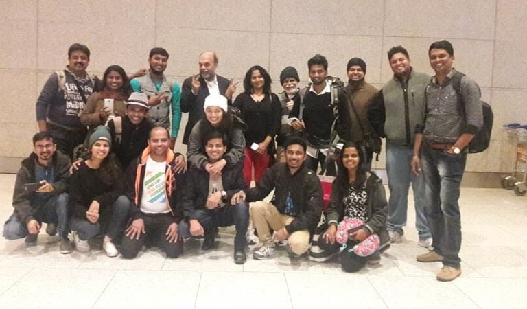 Our dedicated Kalakruti Production team, “Mumbai Aamchi” in Israel! 