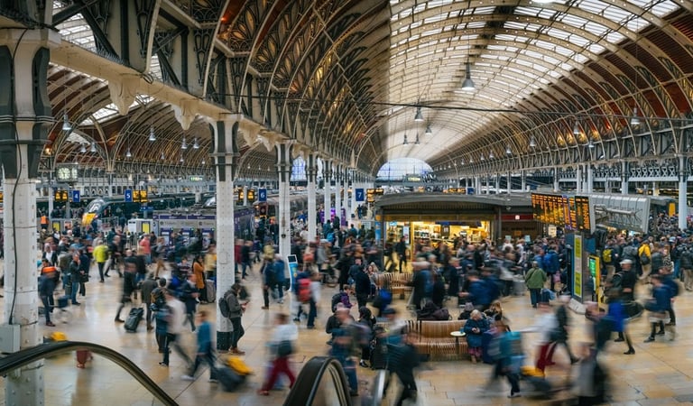 Paddington station rush-hour