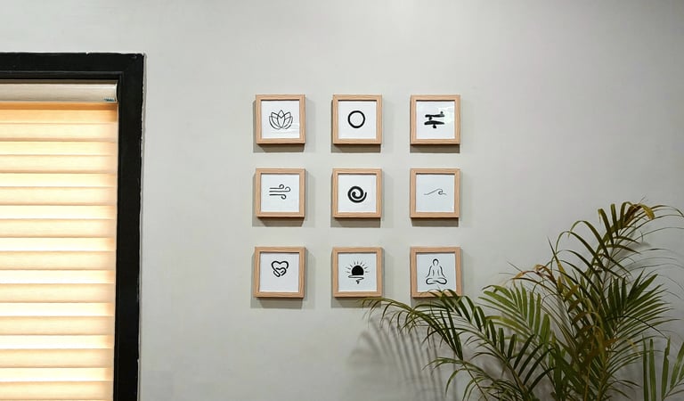Set of 9 minimal wall art