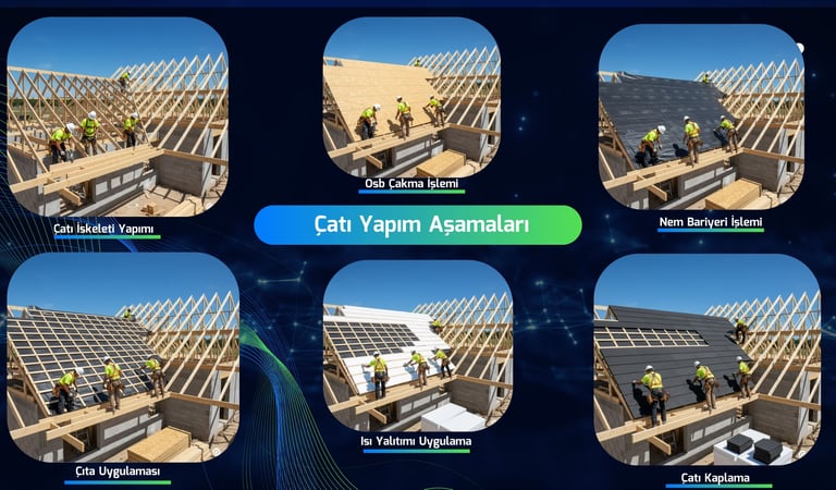 çatı yapım aşamaları