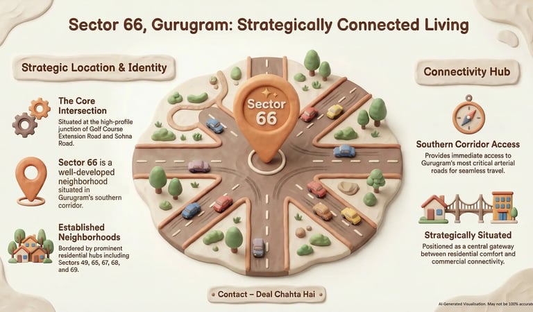 Sector 66 Gurugram Strategic Location