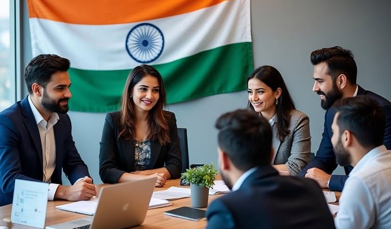 Indian founders discussing startup funding opportunities