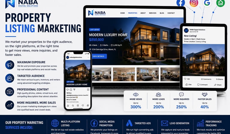 Property listing marketing