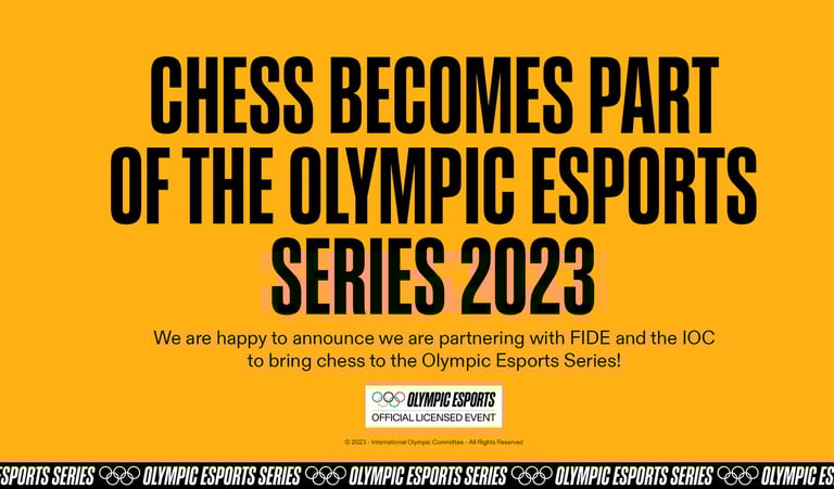 FIDE and Chess.com Bring Chess to the Olympic Esports Series. FIDE Chess. 